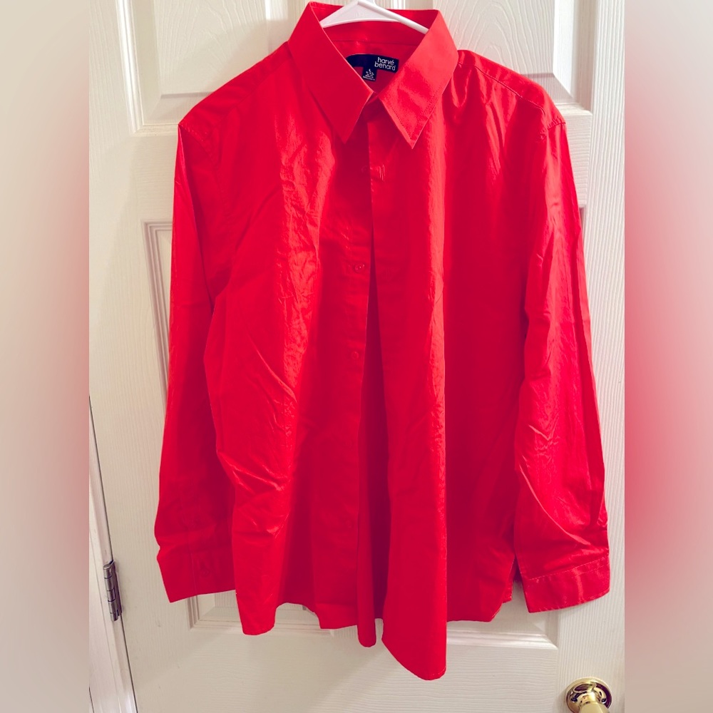 Orange/red dress shirt